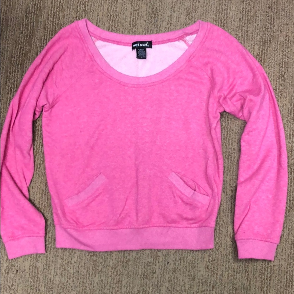 Sweater. Large but fits like Medium.